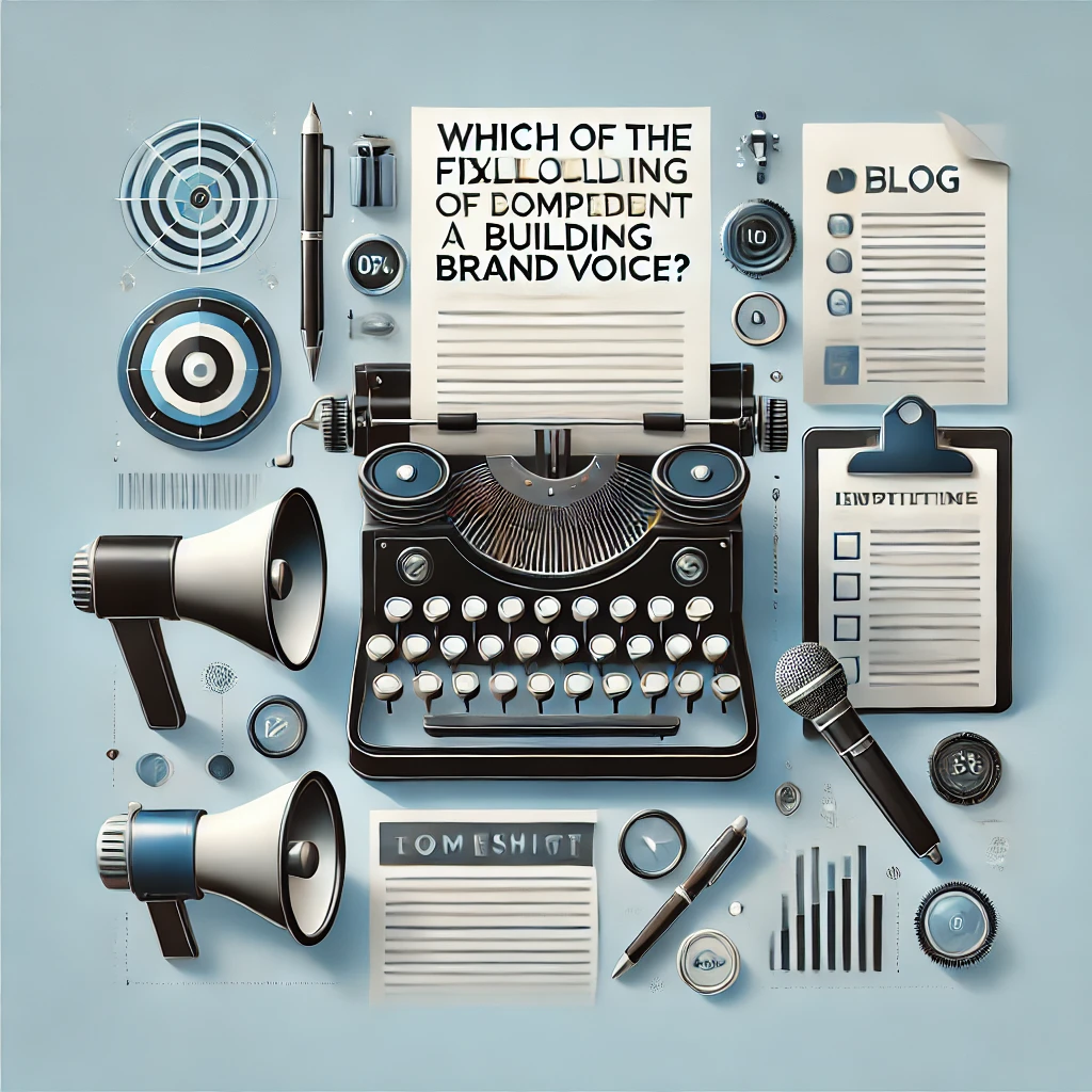 which of the following is not a component of building a strong brand voice